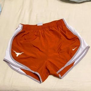 Burnt orange UT Nike tempo shorts